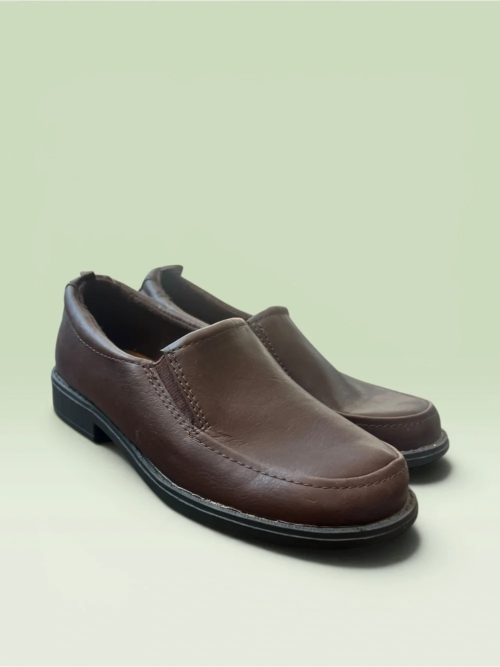 Brown Slip-On boys Leather Loafers